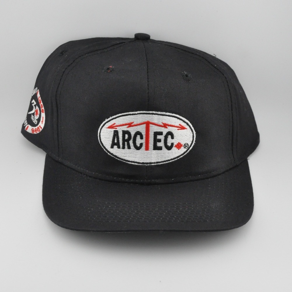 Arc Tec Snapback Hat Adjustable Black Excellent 30 Years 1968-1998 Patch Vintage